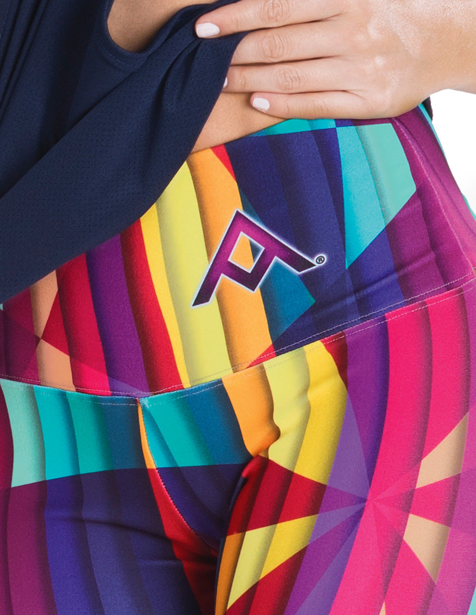 leggin arcoiris, leggin colorida, mallas coloridas, mallas deportivas, mallas mujer