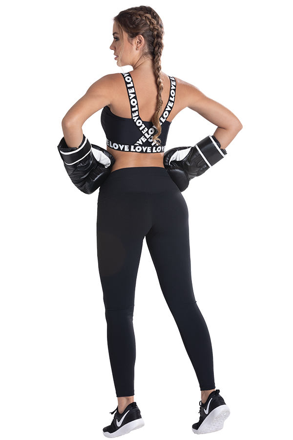 Leggins Básicos Supplex Negro Asana Sport