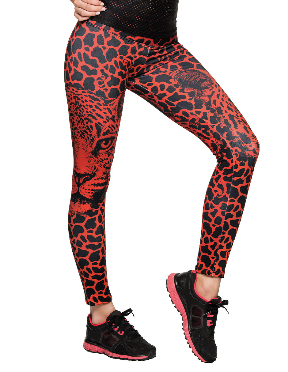 leggings jaguar, leggin grafico, leggin estampado, leggin diseño, leggin logotipo