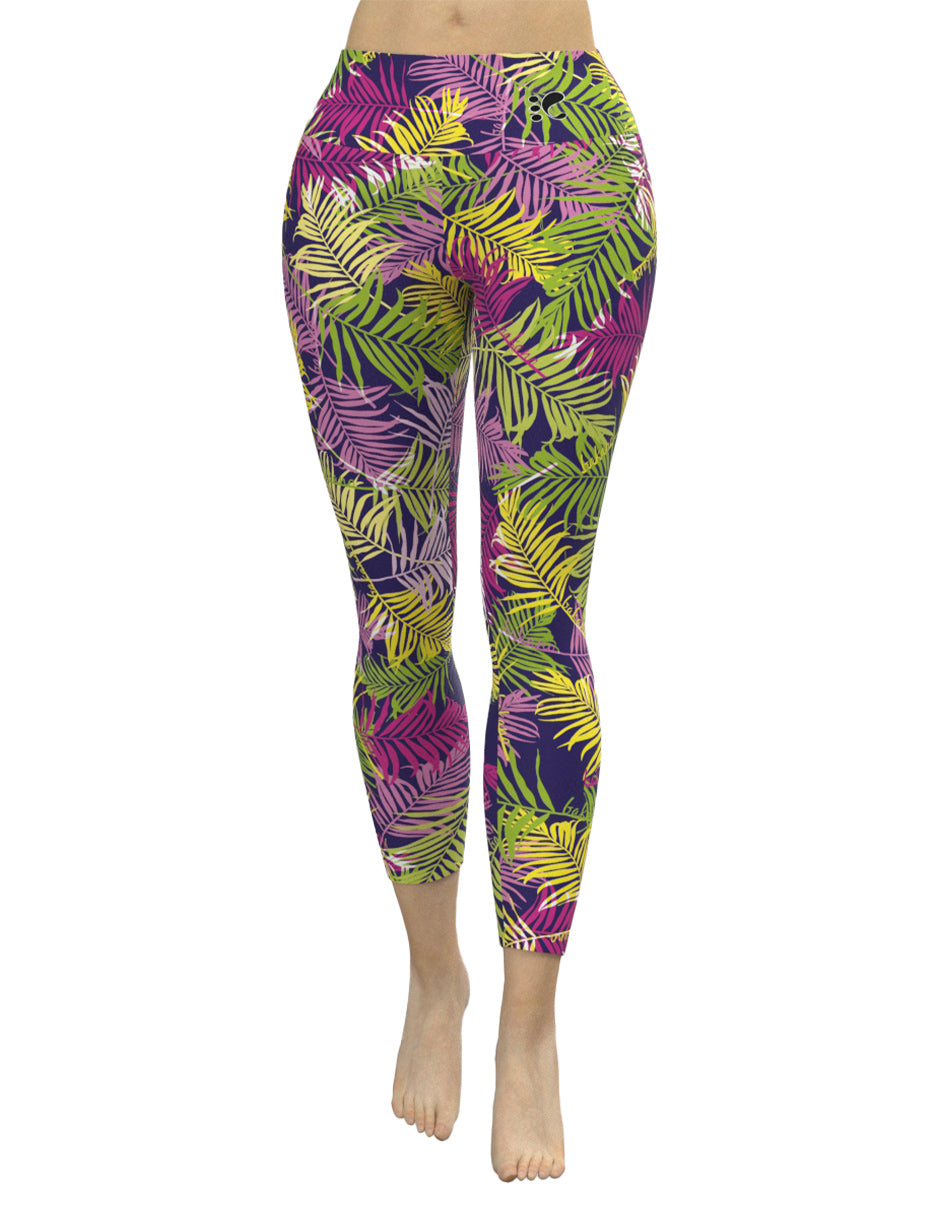 leggings hojas de verano,  legging deportivo naturaleza, leggin verano, leggins sport, mallas deportivas, lycras, leggings