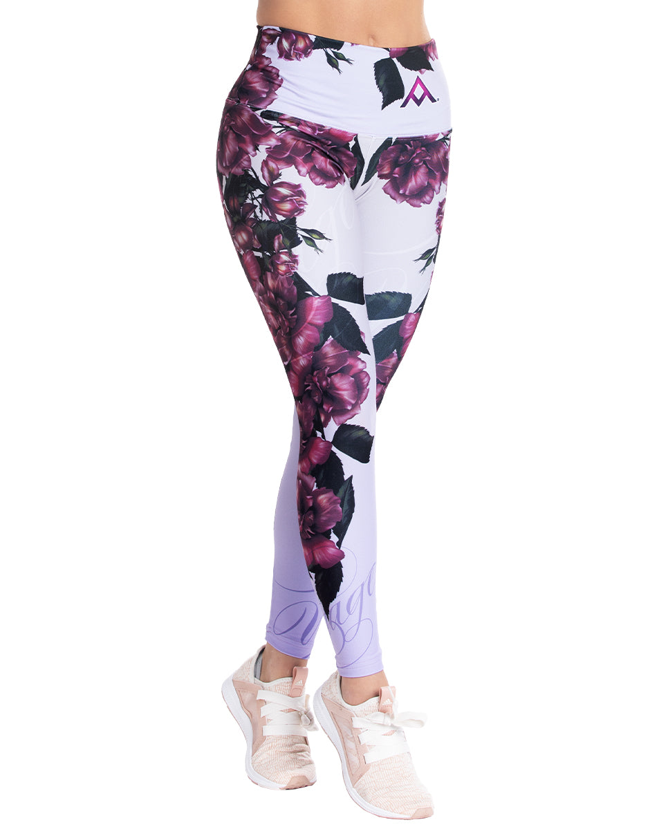 leggin con diseño, leggin mujer rosas, leggin rosas, leggin, leggin deportivo, leggin deportivo mujer