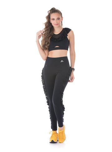 ROPA DEPORTIVA MUJER, ROPA DEPORTIVA FINA, mallas mujer para hacer ejercicio, Leggins con olanes, asana, asana sport, leggins para bailar, leggins para jazz